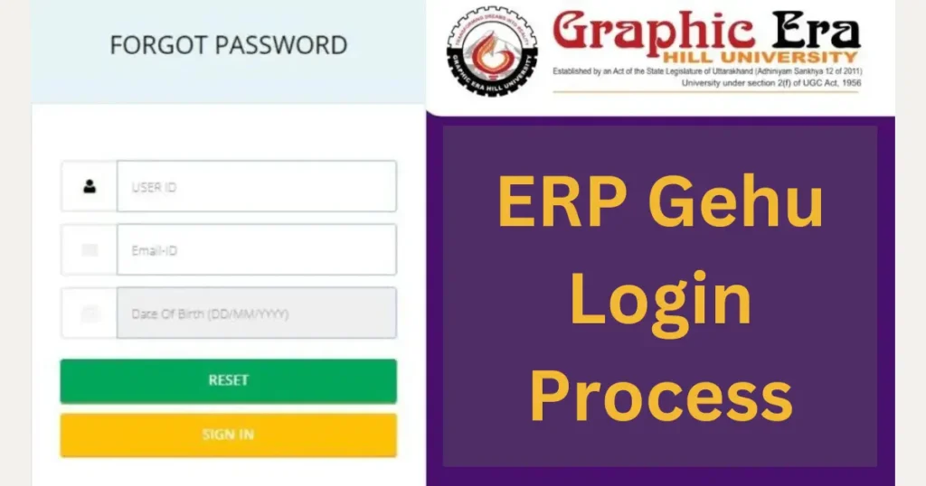 ERP Gehu Login Process