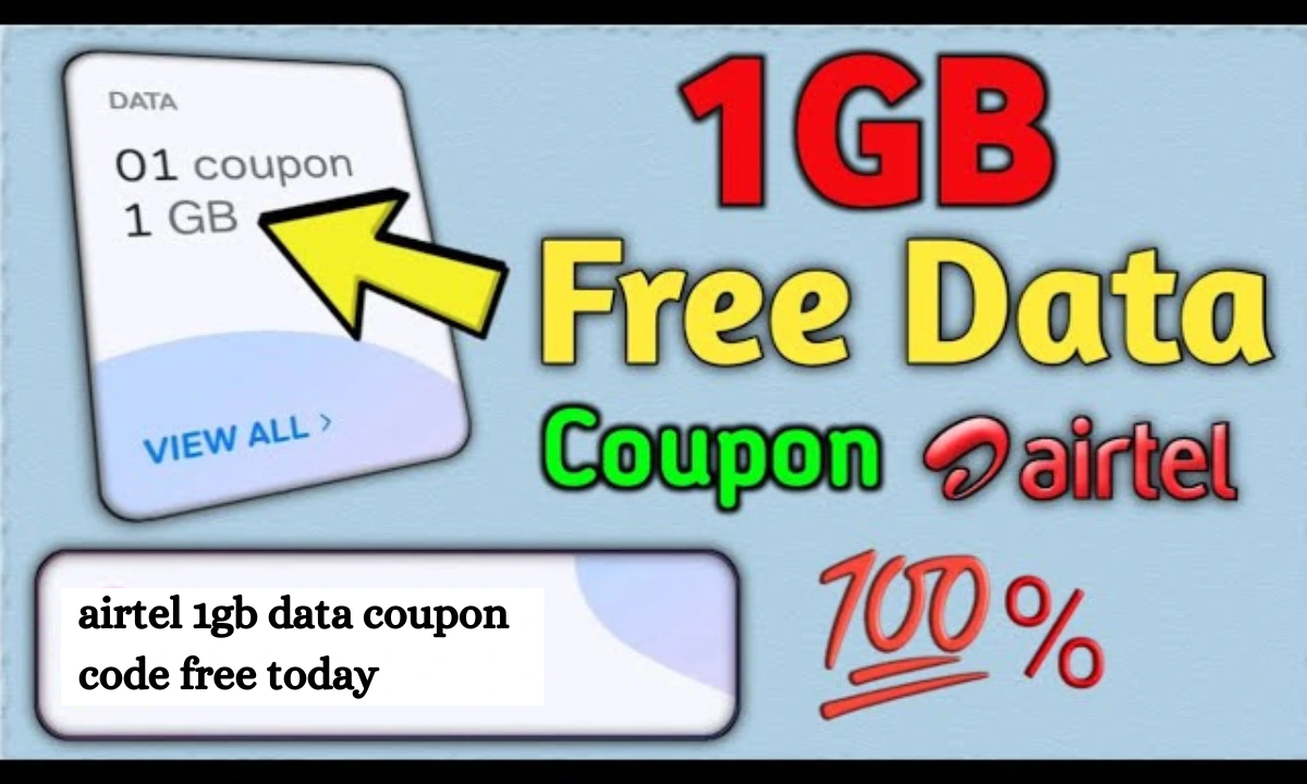 airtel 1gb data coupon code free today